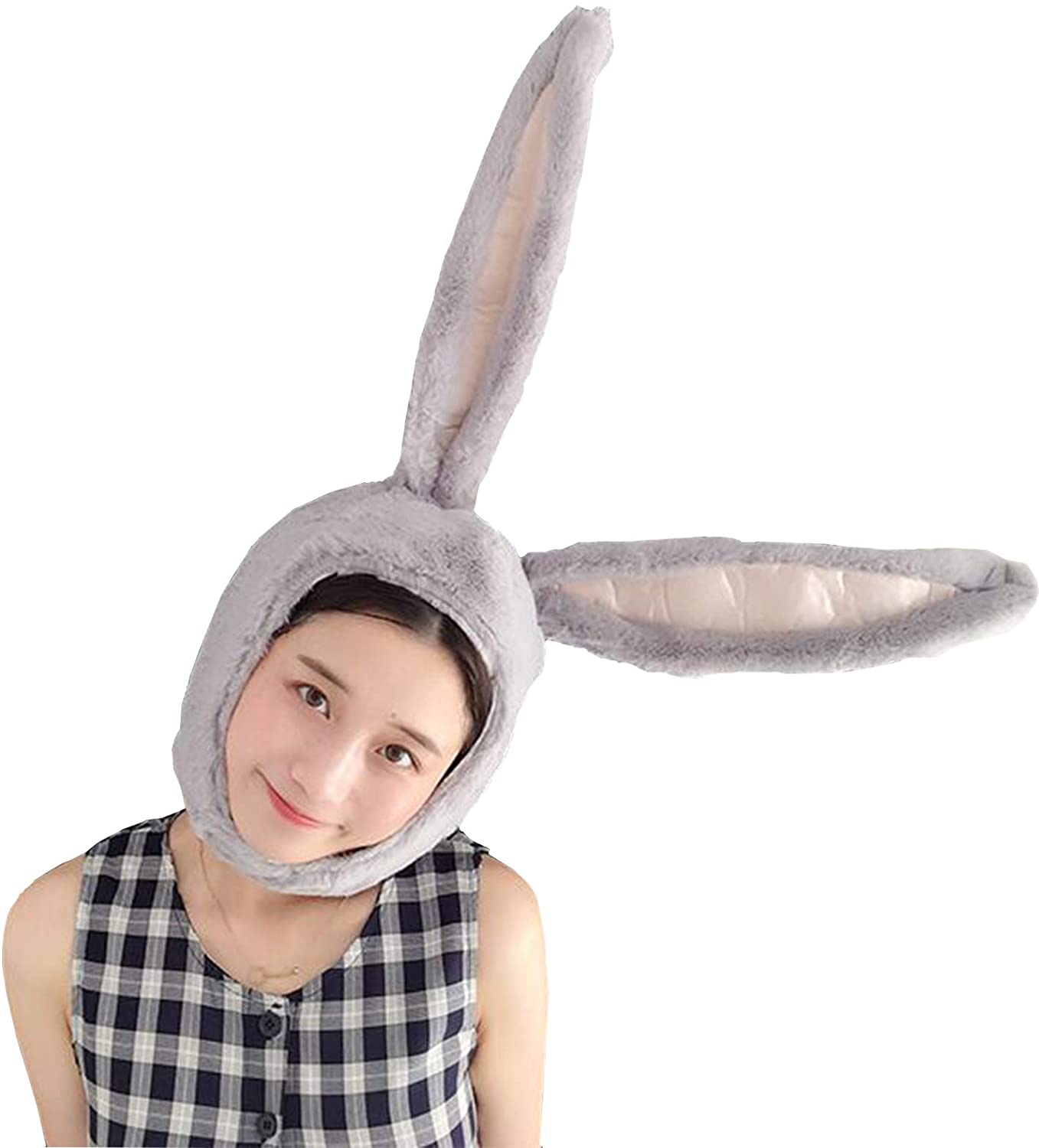 Black Easter Bunny Hat Cute Rabbit Ears Costume Funny Party Favors Hats Easter Decorations Bonnet Warm: 2