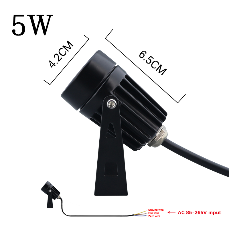 Lampe de pelouse LED COB, 15W, 10W, 20W, 25W, 5W, éclairage extérieur de jardin, éclairage étanche, chemin de jardin LED, projecteurs AC85-265V DC12V