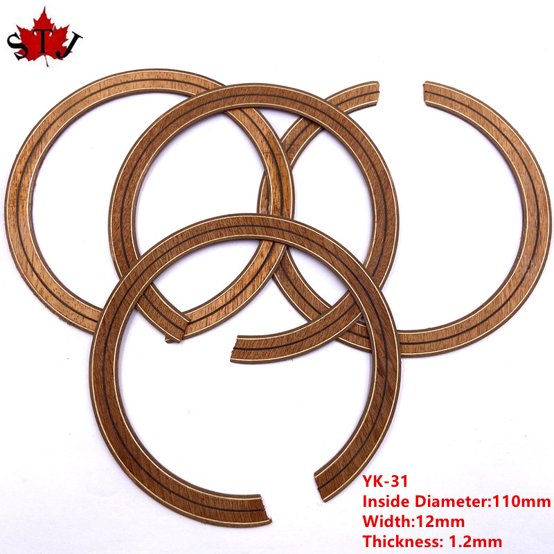 Rosette pour guitare acoustique classique, 2 pièces, cercle en bois de rose, trou de son, incrustation de décalcomanie, pièces de guitare acoustique: style 17