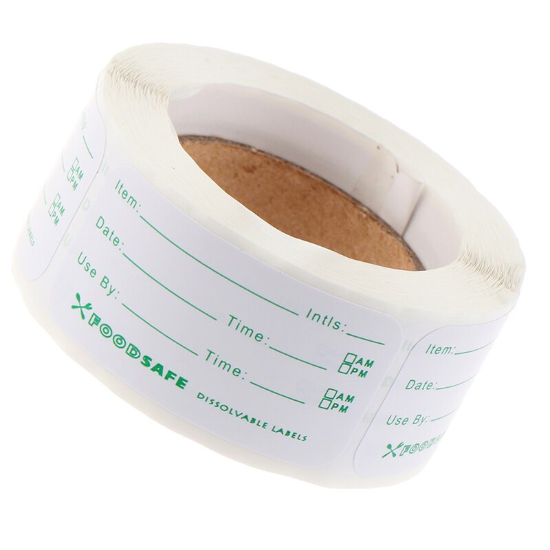 150pcs/roll Kitchen Stickers Refrigerator Freezer Food Storage Date Content Labels for Container Bag Jar Packing