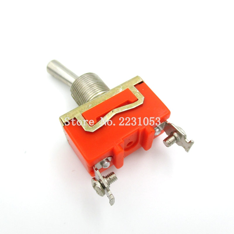 1 Set 15A 250V AC SPST 2 Terminal ON OFF Toggle Switch With Black Waterproof Cap Power Switches E-TEN1021