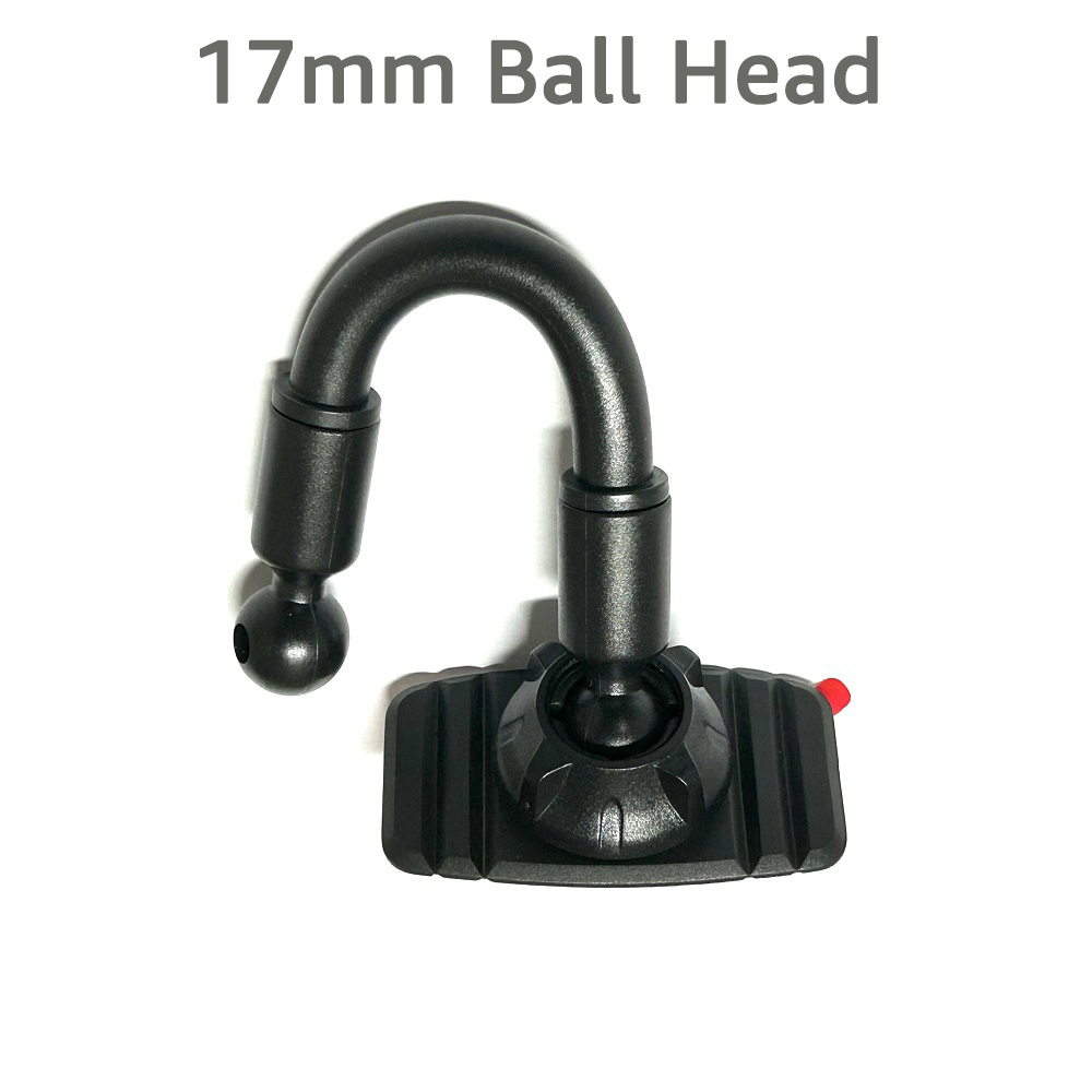 Untoom Universele autotelefoonhouder Dubbele kogelkopbasis Upgrade 17 mm kogelkop voor autodashboard Mobiele telefoonhouderaccessoires: Default Title
