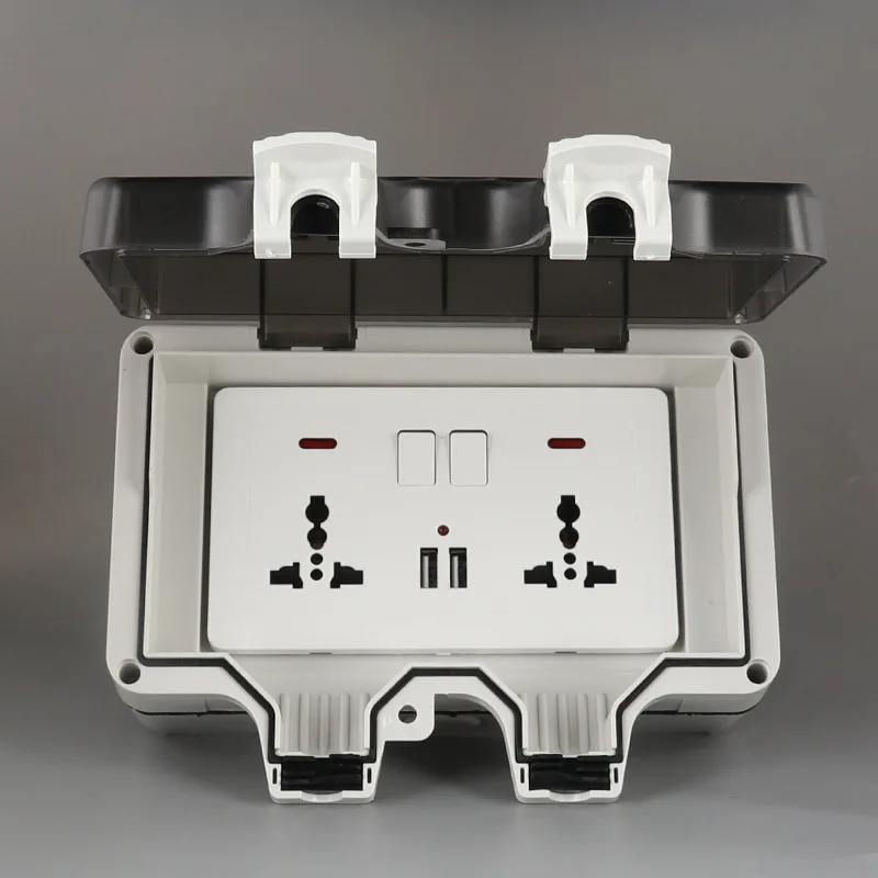 British Standard Outdoor Waterproof Socket Ip66 Anti-rain Charging Plug European Standard German Regulation Waterproof Box: TYPE3