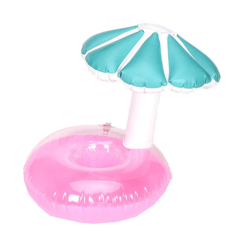 Inflatable Coaster Mushroom Seat Small Umbrella Cup Holder Milk Tea Floating Children Water Beach Toys