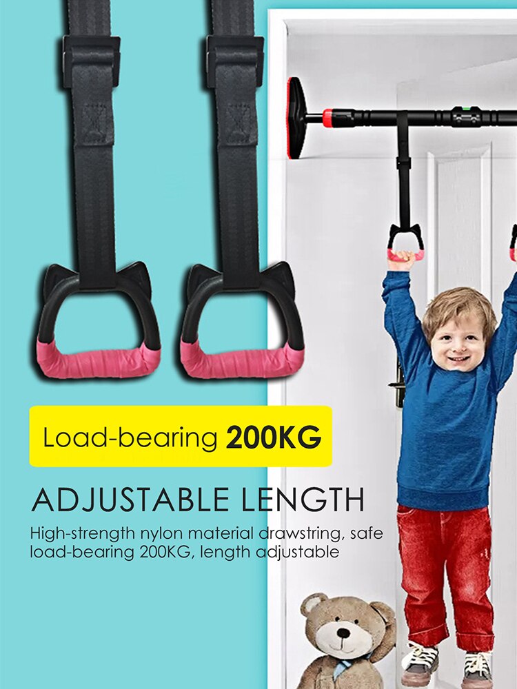 Gimnastyka pierścień dziecięcy antypoślizgowy niedźwiedź 200KG pierścienie robić ćwiczeń ćwiczenia gimnastyczne robić crossfitu ciągnąć w górę Dom zdatność trening siłowy