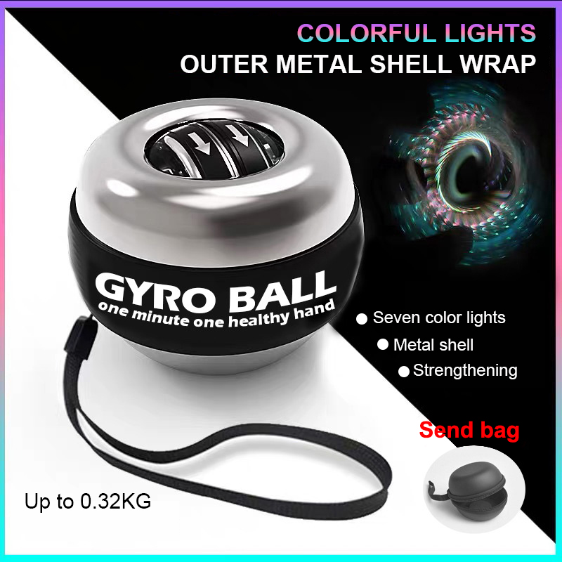 Muskel Festigkeit Trainer Fitness Ausrügestochen LED Kreisel Energie Ball Automatische Starten Palette Kreisel Energie Handgelenk Ball mit Zurück Arm