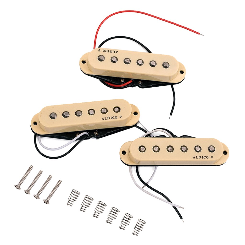 Alnico v kitaran soitin yksikelainen humbucker mikrofoni kaula keskisilta setti st beigelle sähkösinglguitar osat tarvikkeet