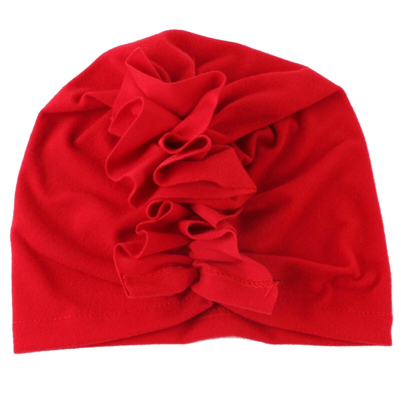 1pc Baby Girls Headband Flower Baby Hat Newborn Elastic Baby Turban Hats For Girls Cotton Infant Beanie Cap: 01
