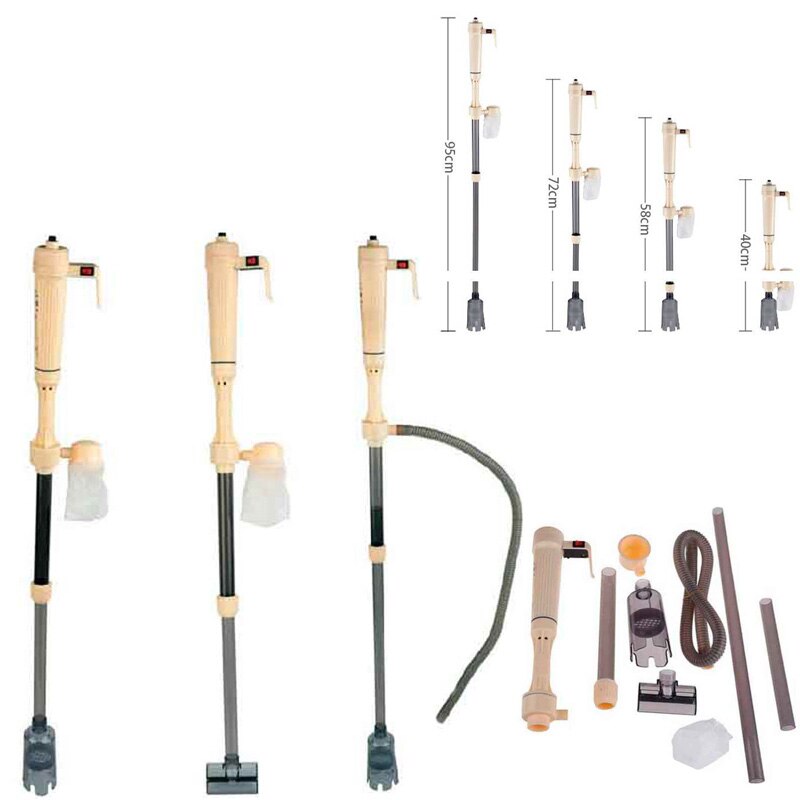 Elektrisk akvarium grus renare vatten filter tvättsystem kanna sifon vakuum vatten pump för akvarium akvarium renare