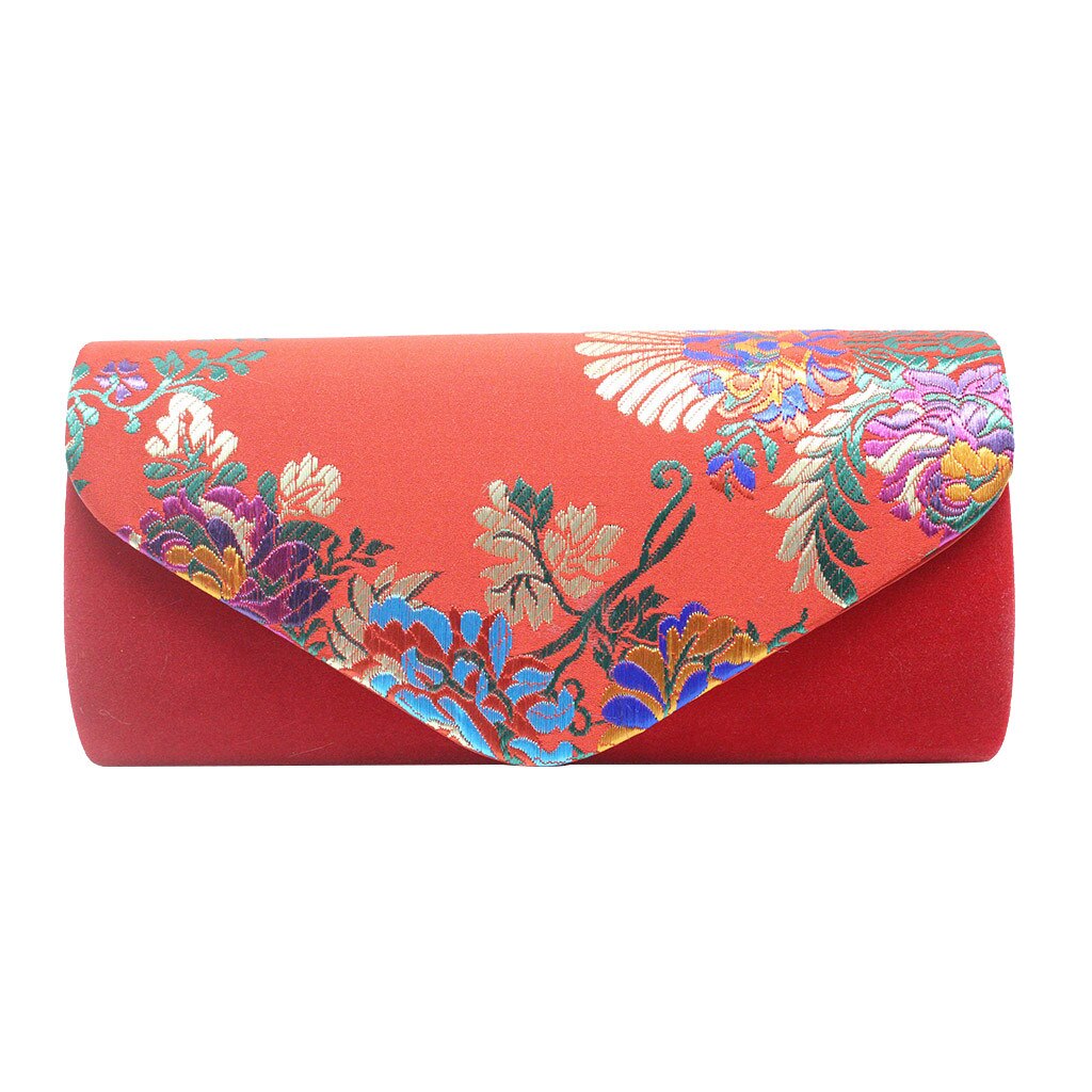 Ocardian Handtassen Vrouwen Tas Cross Body Avondtassen Koppelingen Chinese Stijl Borduurwerk Cocktail Party Ketting A30: RD