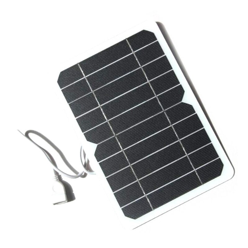 5W Portable Solar Panel USB Output Port Panel Outdoor Fexible Charger Solar Battery Used for Cellphone