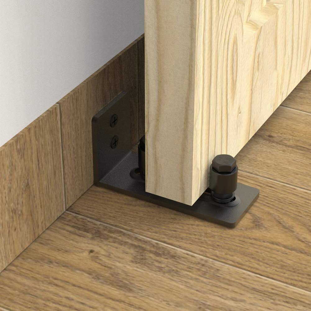 Carbon Steel Adjustable Sliding Slides Floor GuideFor Barn Door Accessory Sliding Door Slide Rail Mechanism Furniture