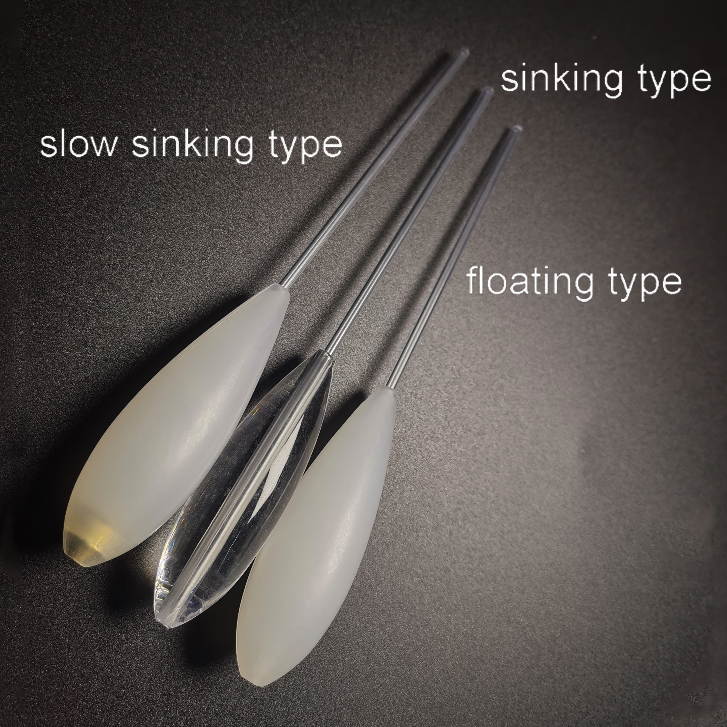 Acrylic Fishing Float Transparent Sinkend Type Casting Bobbers Clear Bombarda Sinking Fly Fishing Spinning Floats Pesca 5-50g
