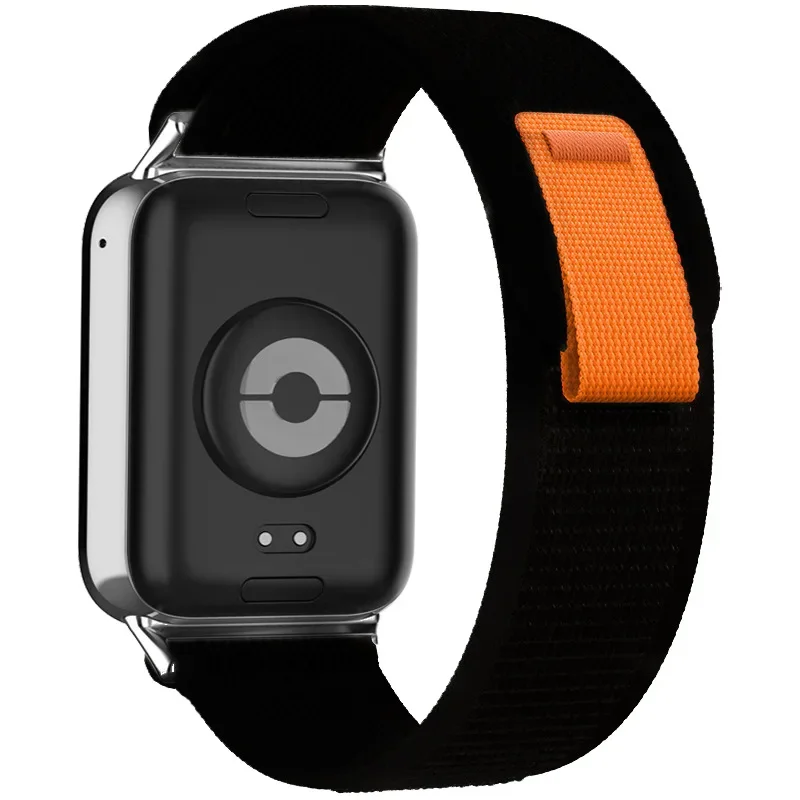 Correa de nailon para Xiaomi Redmi Watch 4 5, pulsera elástica ajustable, accesorios para iWatch Mi Band 8 Pro/9 Pro: M / Black Yellow