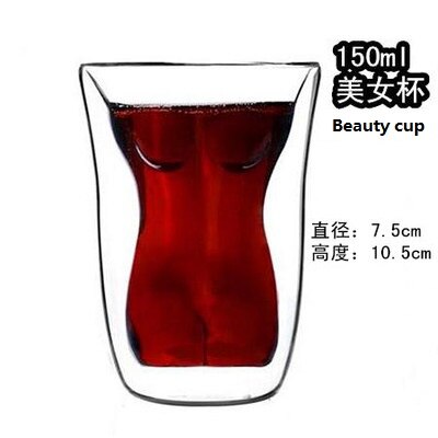 Schattige kerstboommok, dubbelwandige glazen koffiekopjes met siliconen deksel, sneeuwvlokster, kerstwijn, thee, melk, water, beker: L 150ml