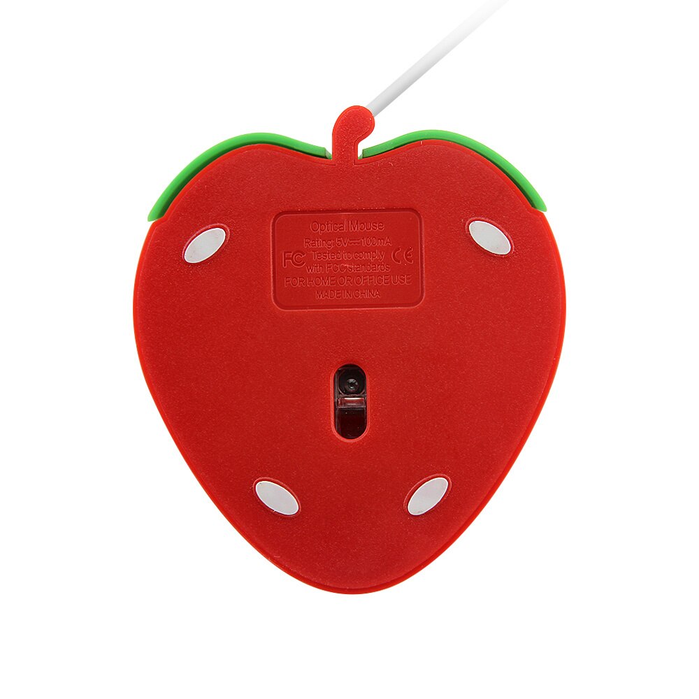 Wired Cute Mini Mouse Cartoon Strawberry 3D Mause USB Optical Office Home Computer Mice Girl Kid For Laptop PC
