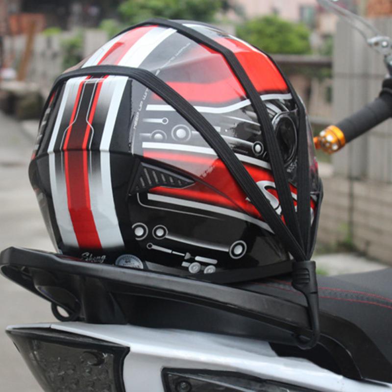 Motorcycle Helmet Luggage Rope Strength Retractable Elastic Strap Net Cable Belt