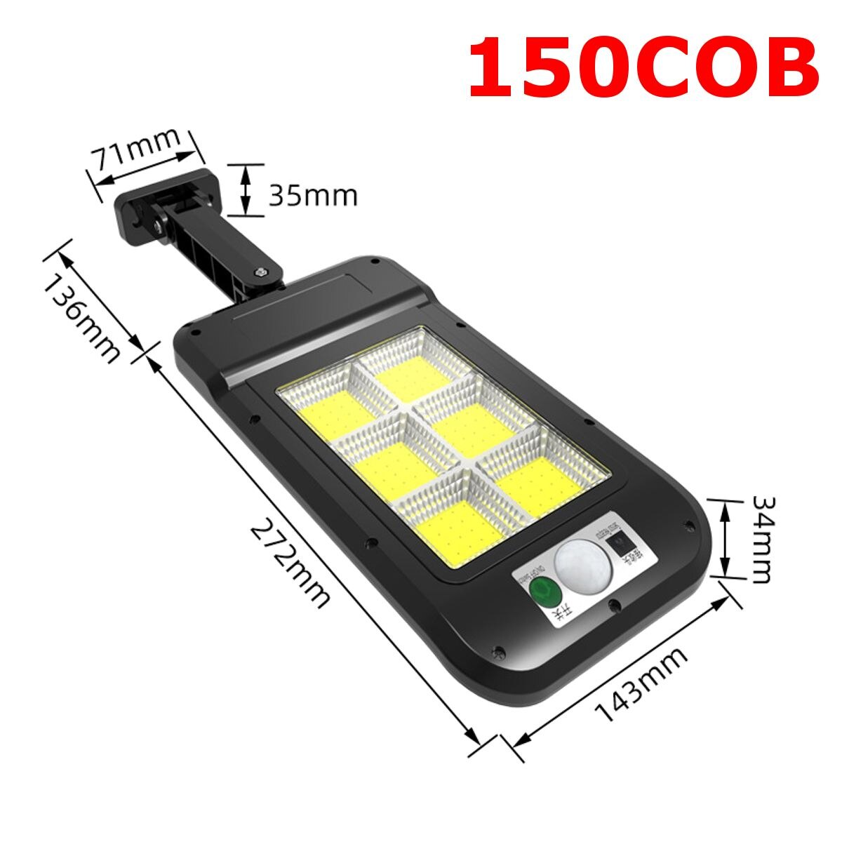 200W IP67 Outdoor Waterproof Integrated Best Solar Flood Light Remote Control Solar Power LED Flood Light With Motion Sensor Panel System And Lithium Battery - Solar Flood Light, LED Solar Light - View #8