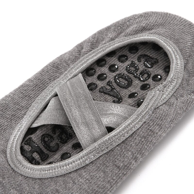 Yogastrumpor rygglösa anti-halk fem tå klibbiga prickar botten fitness gym strumpor dam sport strumpor pilates balett strumpor yoga skor