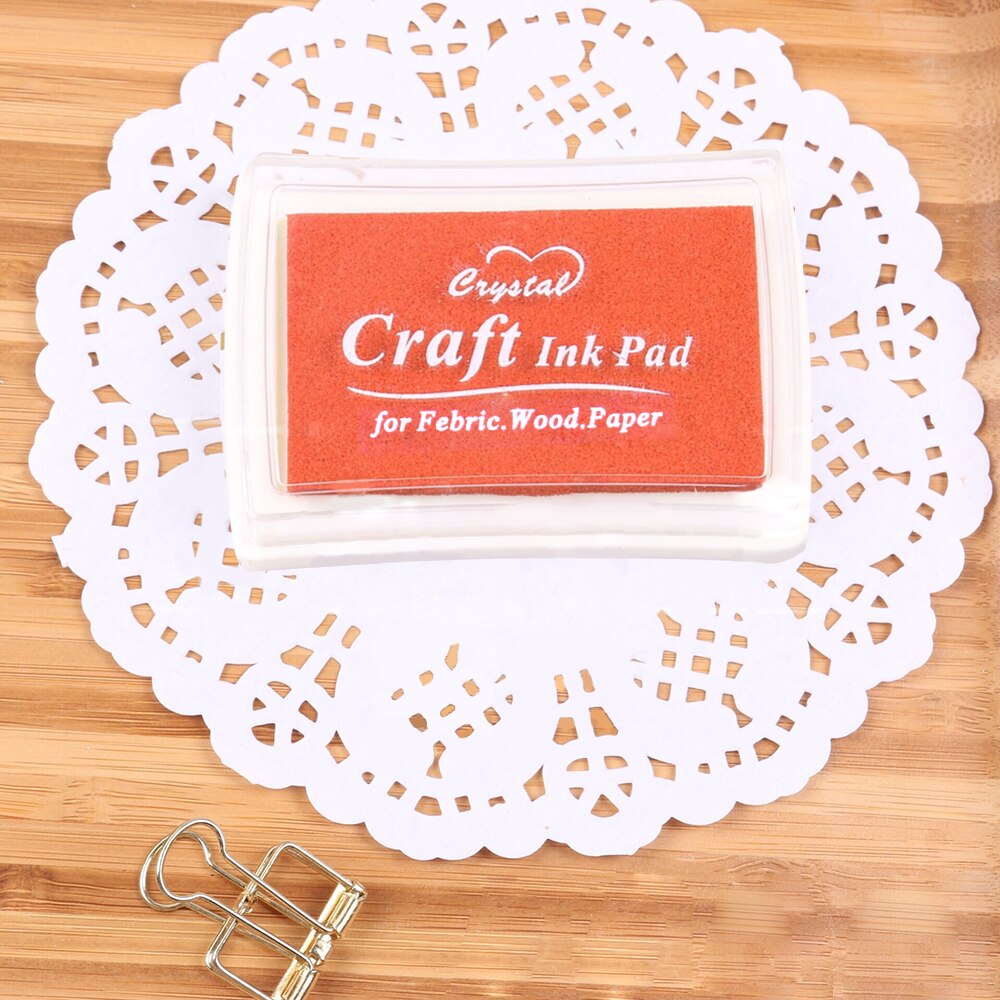 Craft Ink Pad DIY Stamp Inkpad for Children Adult for Rubber Stamps Paper Wood Fabric Scrapbooking Journal Decoration Paint