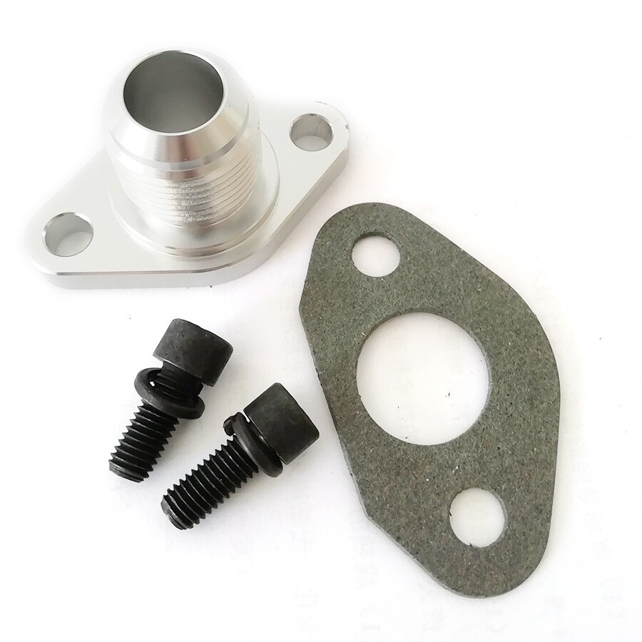 51Mm Auto Billet Turbo Olie Afvoer Adapter Flens Voor Garrett T3 T3/T4 T04 T72 T76 T04B T04E -12AN