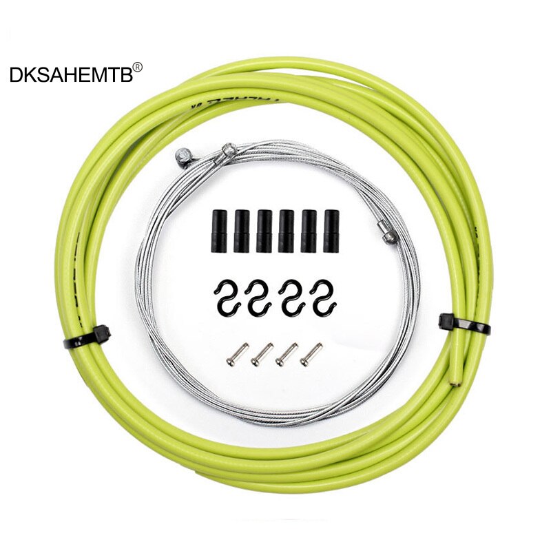 Bicycle Brake Cables Universal MTB Mountain Road Bike Shift Line Bicycle Derailleur Shifting Lever Wire Line Bike Parts MJ: Yellow Brake 5mm