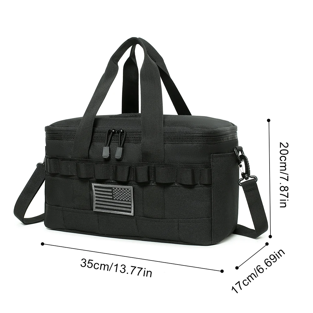 Outdoor Lunch Box Outdoor Heavy Duty Lunch Bag Work Leakproof Insulated Durable Thermal Cooler Bag Meal Camping Picnic Trip: Beige