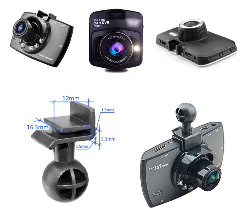 Auto dvr mount houder beugel voor digitale video recorder bevestiging voor dash cam beugel voorruit dashcam L type 1 st