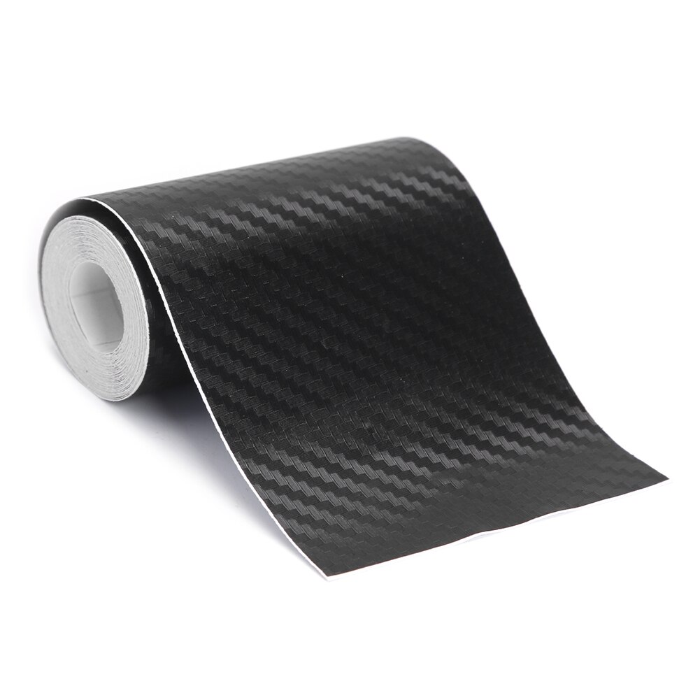 Nano kulfiber bil klistermærke beskytter strip auto dørkarm sidespejl anti ridse tape vandtæt diy pasta beskyttelse film: 7 x 3