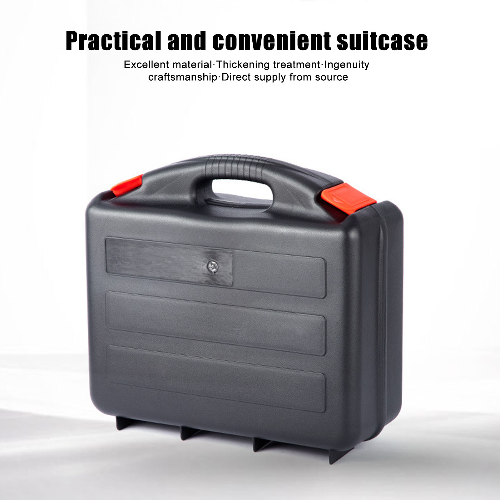 Portable Tool Box Large-Capacity Double Buckle Thickened Toolbox Portable Handle Practical Box For Engineers Technicians