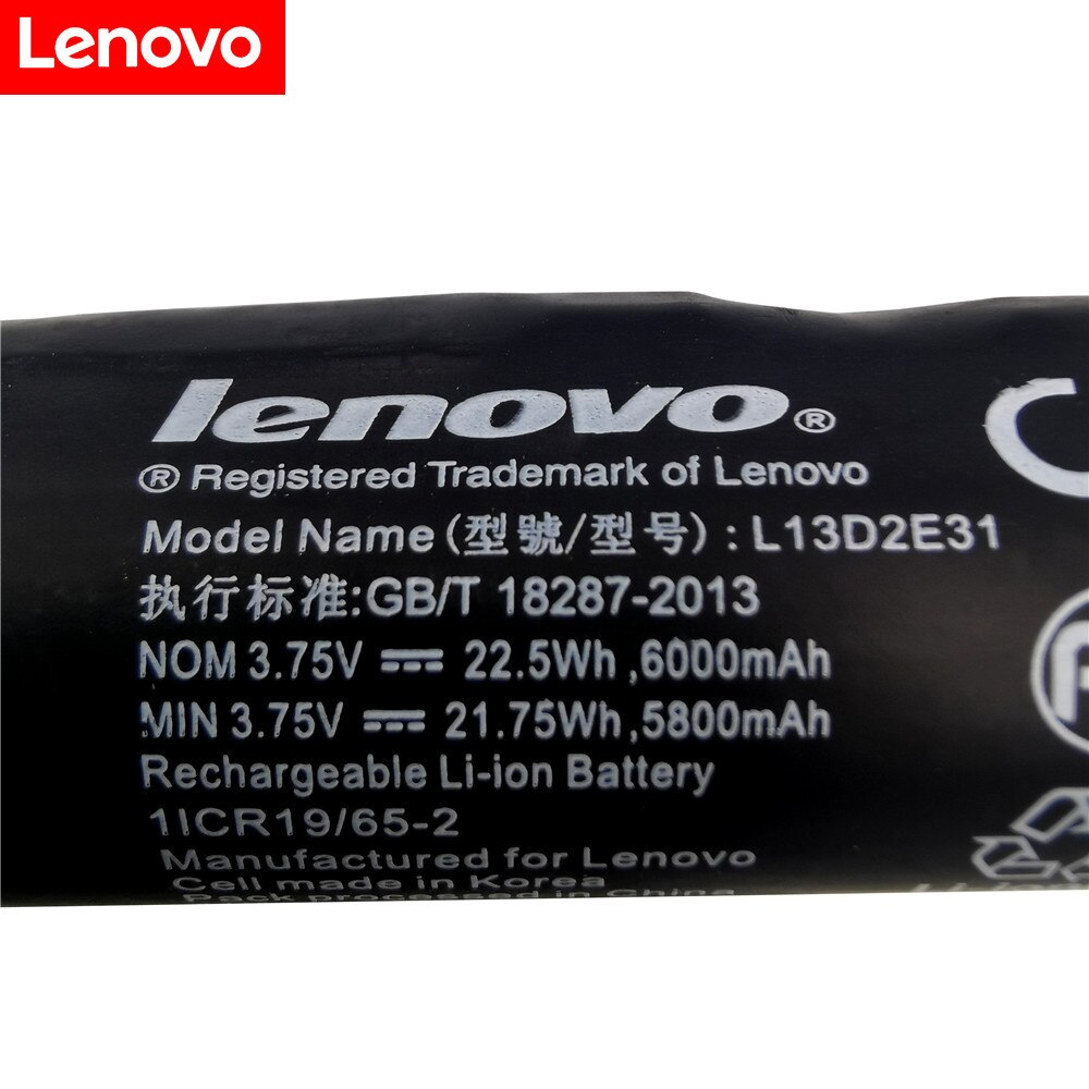 Lenovo – tablette de Yoga 8 B6000 100% B6000-H B6000-F 60044 60043 mAh, batterie L13C2E31, avec Code de suivi, 6000 Original