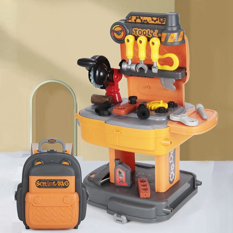 31 sztuk narzędzie dla dzieci zestaw inżynier odgrywanie ról plecak na zabawki symulacja budowa akcesoria narzędzia zabawki udawaj zestaw zabawek