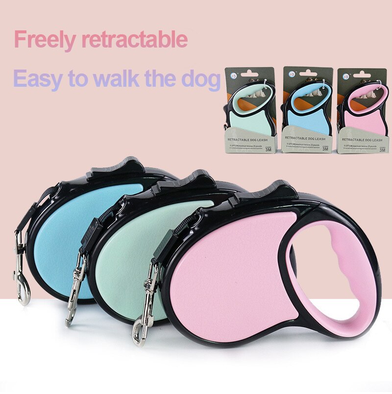 3M/5M Durable Dog Leash Automatic Retractable for Small Medium Large Dog Cat Dog Leashes Nylon Traction Rope Belt Pet Products