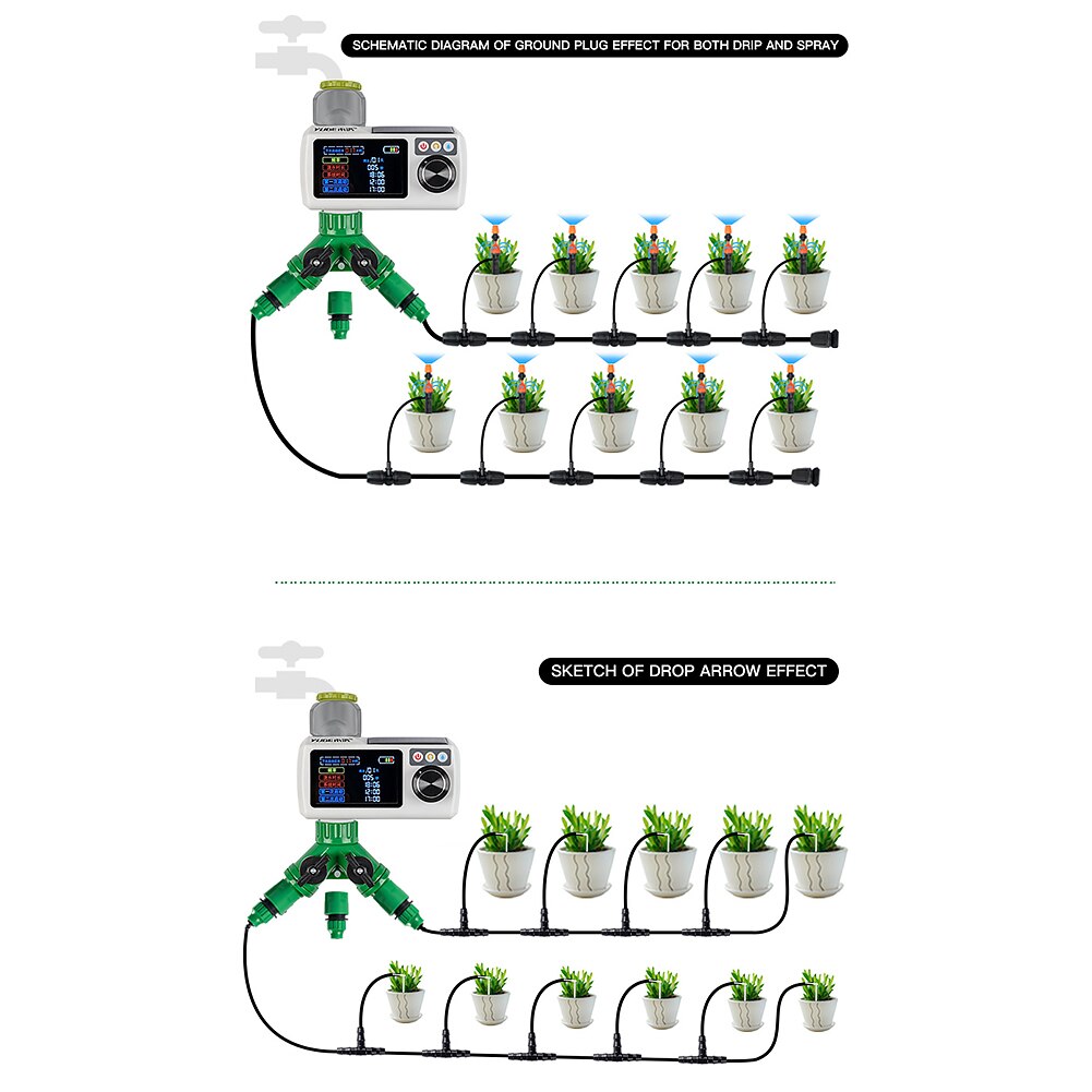 Automatic Watering Controller Digital Display Mist Spray Potted Waterproof Balcony Timer System Outdoor Garden Patio Intelligent