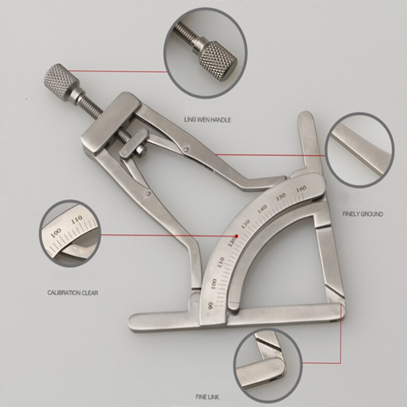 Nose shaping Stainless steel instrument tool Nose measuring gauge Small house nose tip height measuring device
