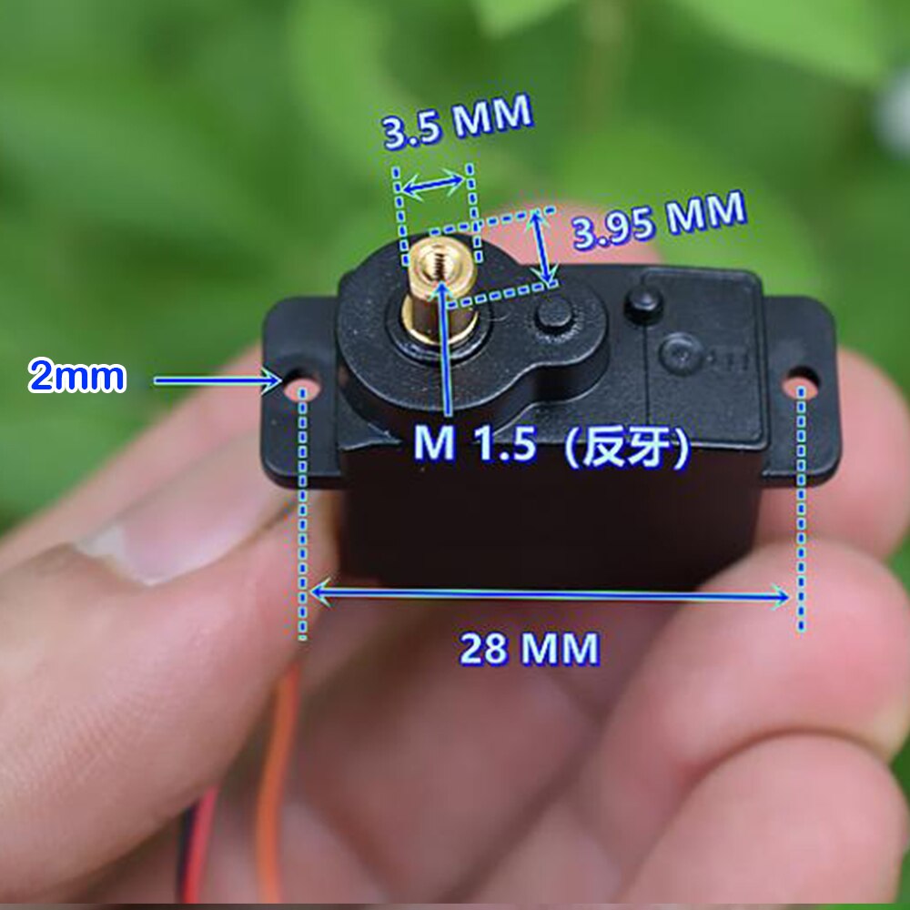Micro engrenage métallique cc 3V-6V 12g, équipement de direction à 360 degrés, Mini moteur M10 pour voiture d&#39;escalade, Servo à cinq fils sans plaque d&#39;entraînement