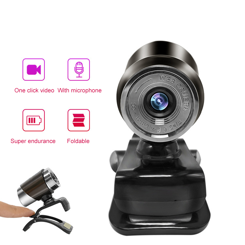 Webcam Usb Computer Driver-Gratis Webcam Met Ingebouwde Geluid Absorberende Microfoon Full Hd Cam Voor Pc computer Live Video