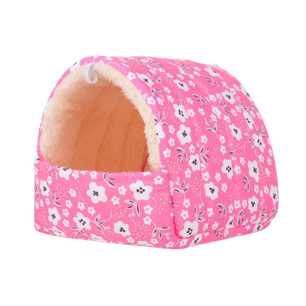 Casa de hámster suave de invierno, Mini Animal, conejo, ardilla, hamaca, nido, conejillo de indias, rata, ratones, cama para dormir cálida, suministros para mascotas: M / Verde claro