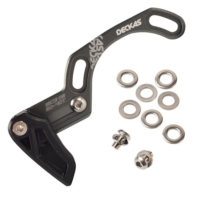 Deckas Bike Chain Guide Mtb Fiets Chain Guide 1X Systeem ISCG03/ISCG05/Bb Mount Cnc Single Speed Breed smalle Gear Chain Guide: ISCG05 Grey