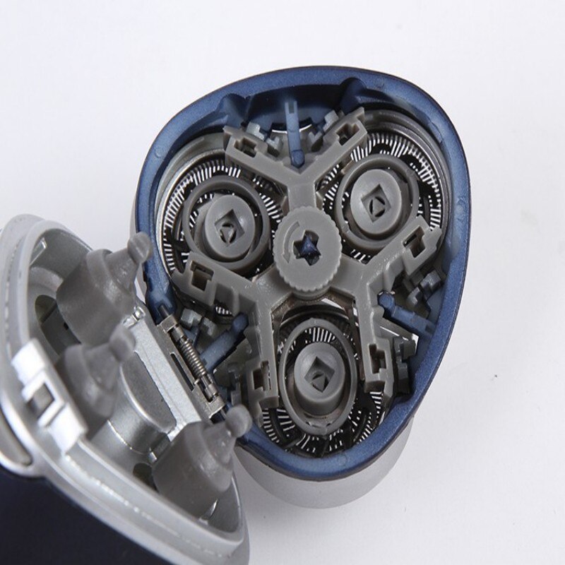 Wodoodporna akumulator przenośny męskie golarka elektryczna potroić ostrze elektryczne maszynki robić golenia Navalhas maszynka robić golenia