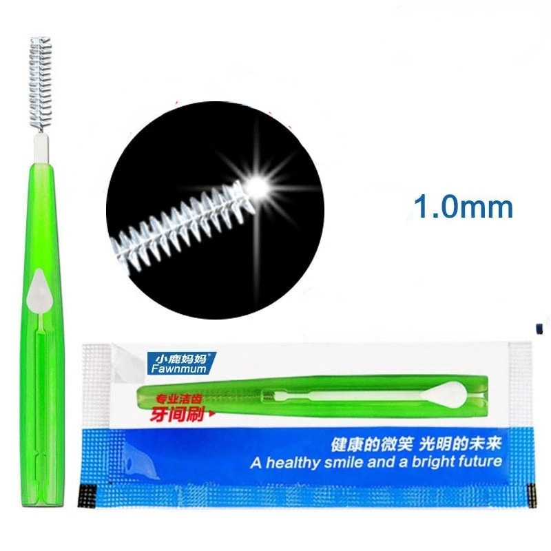 10pc voksne interdental børste ren mellom tennene tanntråd tannpirker munnpleieverktøy: 1.0mm
