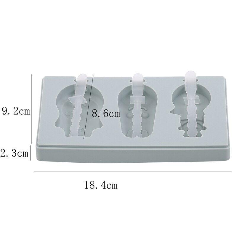 Söt glassform med lock silikon hemmagjord isglassform handgjord självgjord is-sugform