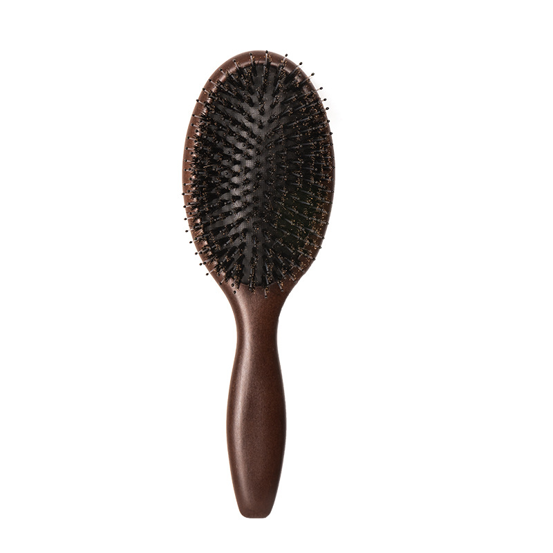 Bristle Hair Brush Women Combs for Hair Wood HairBrush Detangle Straightener Brush Hair Comb Barber Accessories: Red
