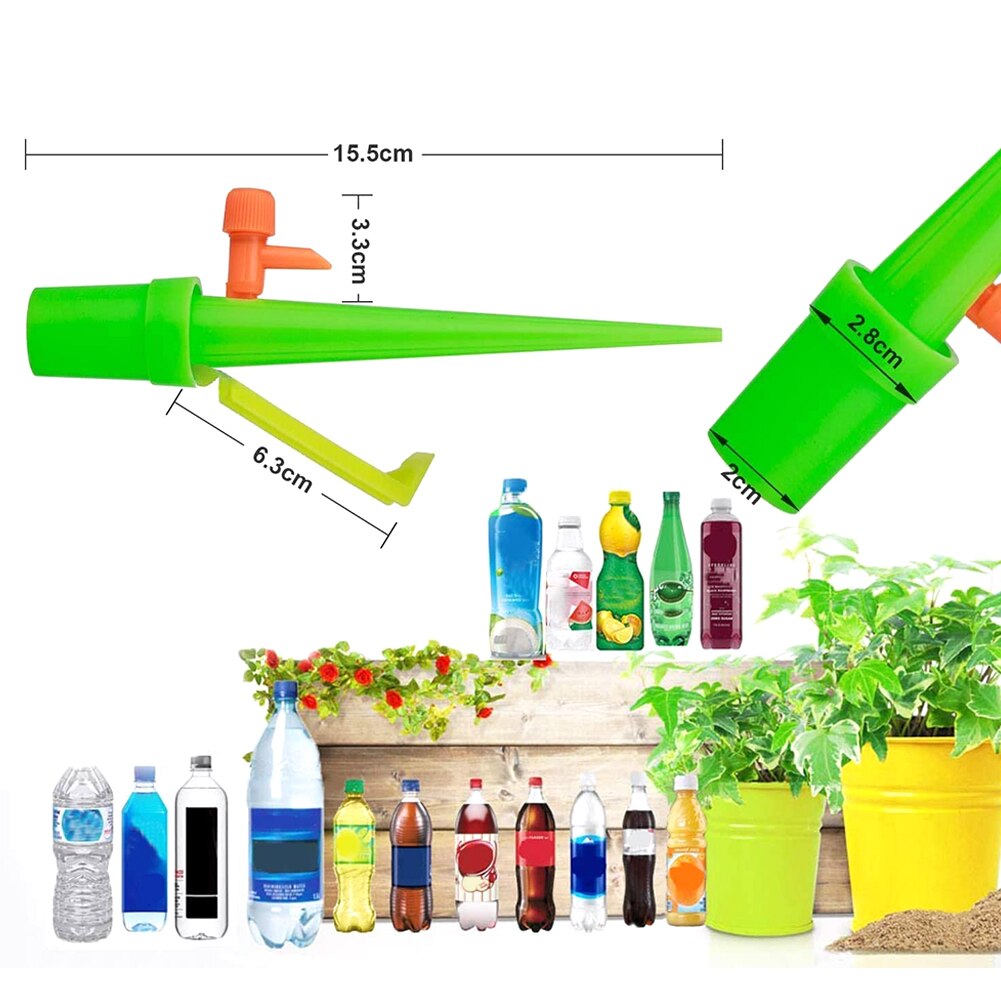 12pcs Bottle Dripper Drip Irrigation System Automatic Waterer Spike for Flower Plants Greenhouse Watering Device Garden Supplies