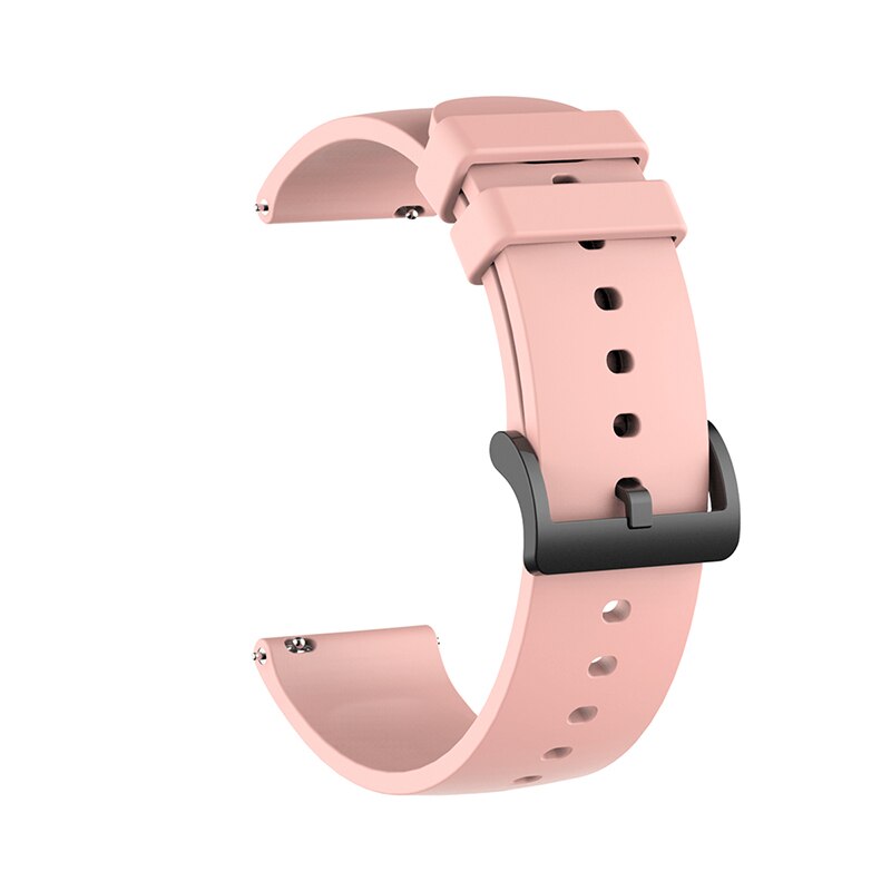 Correa de reloj de silicona de 20mm para Xiaomi Huami Amazfit GTS/GTR 42mm pulsera de reloj inteligente pulsera de repuesto deportivo: Pink