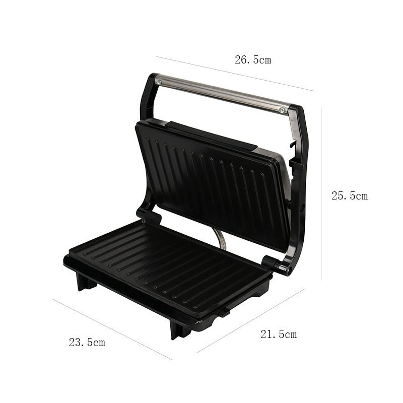 Elektrisk grill husholdningsgrillemaskin røykfritt grillet kjøtt sandwich maker frokost hamburger maskin til toast brød biff
