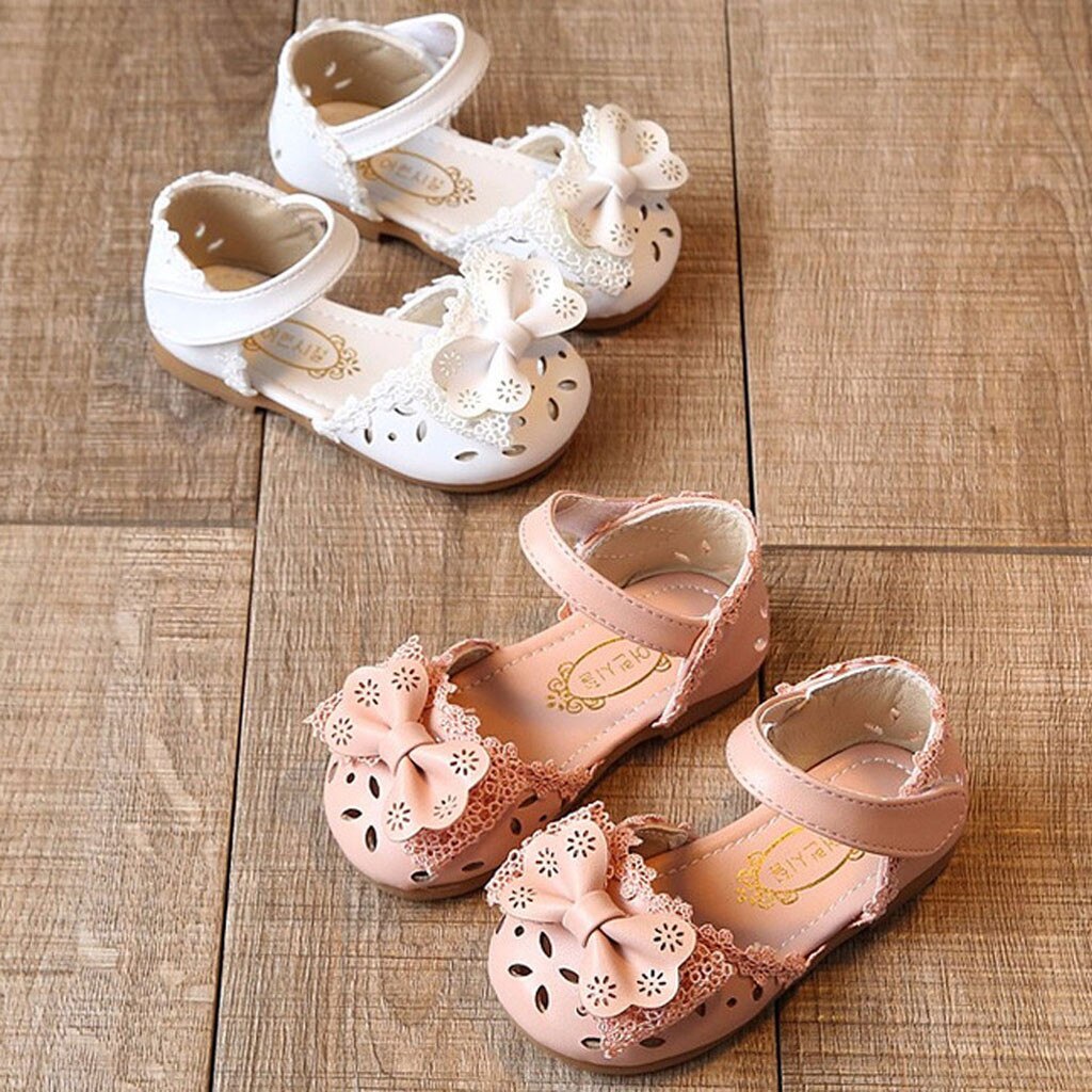 Sandals Children Shoes Princess Baby Girl Shoes Toddler Infant Kids Baby Girls Bowknot Flower Princess Shoes Sandals