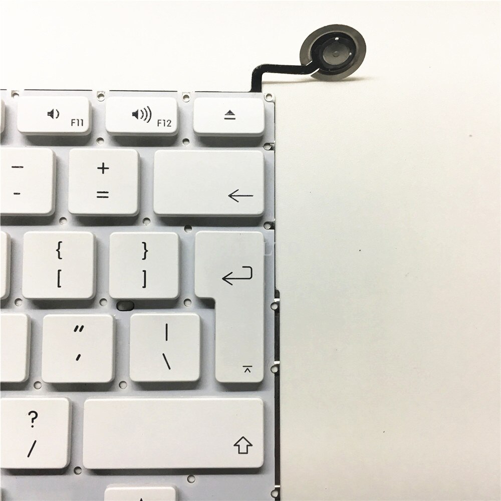 For MacBook 13" A1342 Keyboard US UK English White Keyboard MC207 MC516 EMC 2350 Late Mid Year