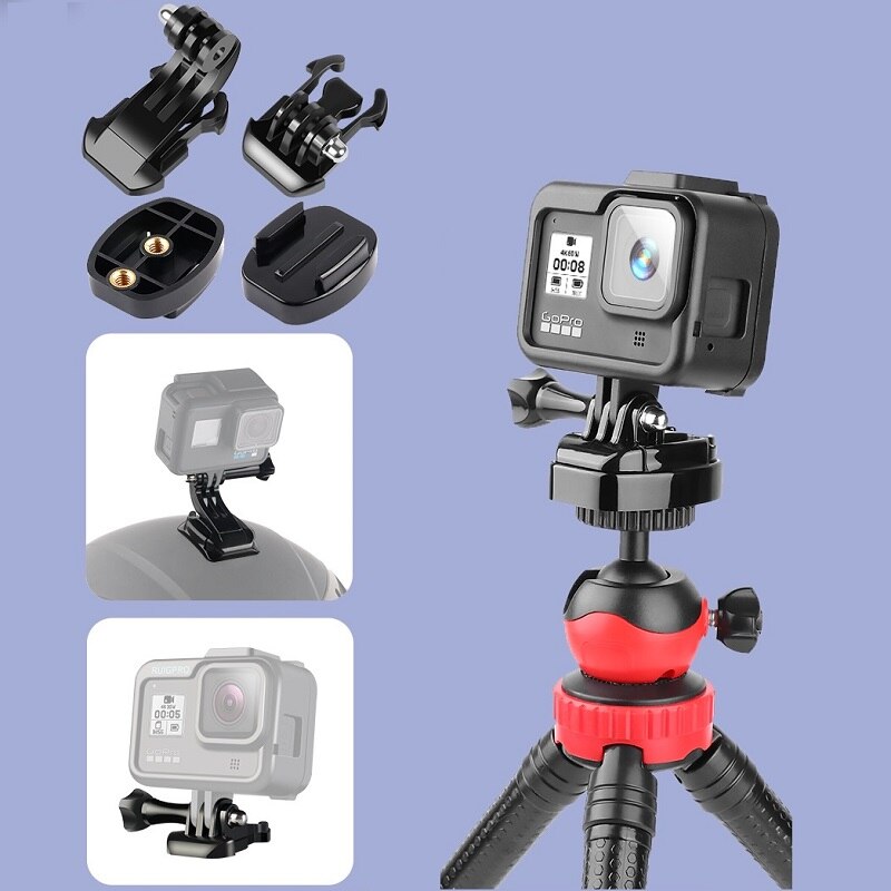 Accesorios acción de la cámara para GoPro héroe 9 8 7 5 Osmo Yi 4K SJCAM Eken Base Go Pro accesorios de montaje en