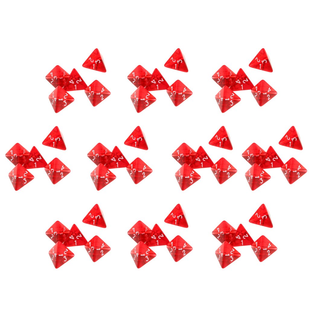 Pak Van 50 Stuks Gem Multi-Zijdige Dobbelstenen Polyhedral Dobbelstenen Set D4 D & D Trpg Cup Games